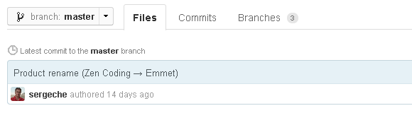 Product rename (Zen Coding → Emmet)